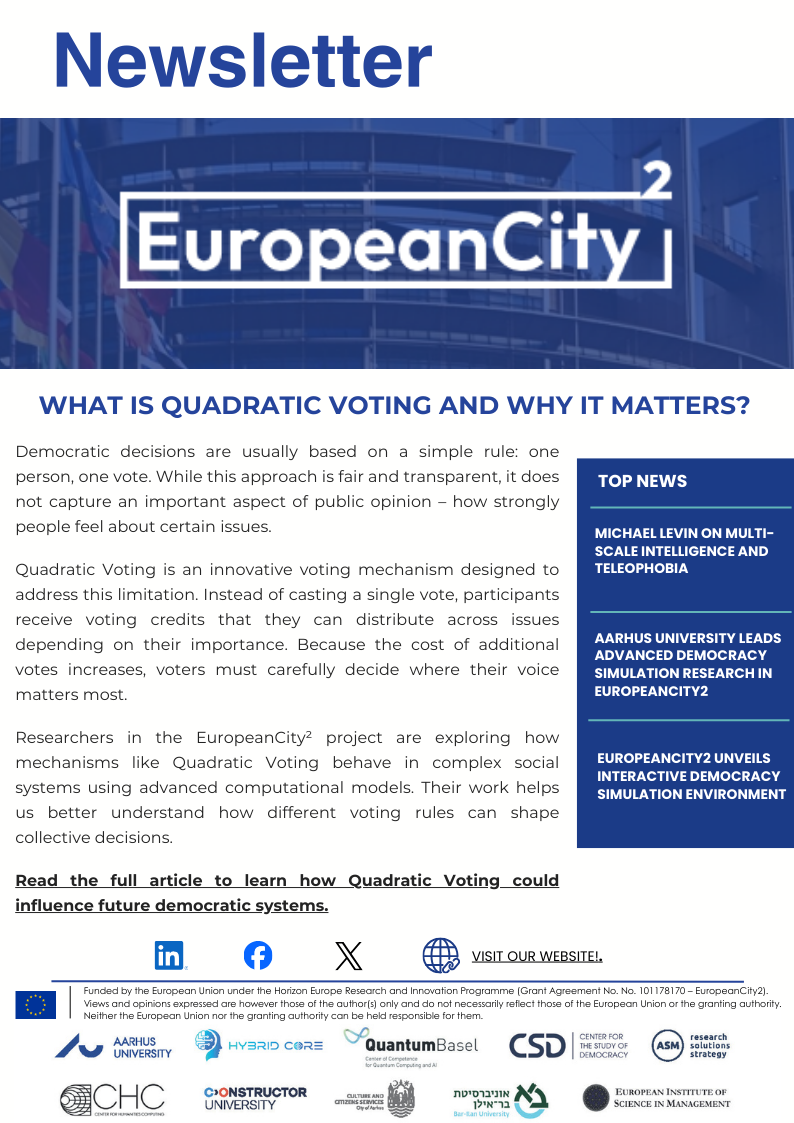 European City² – Newsletter 2